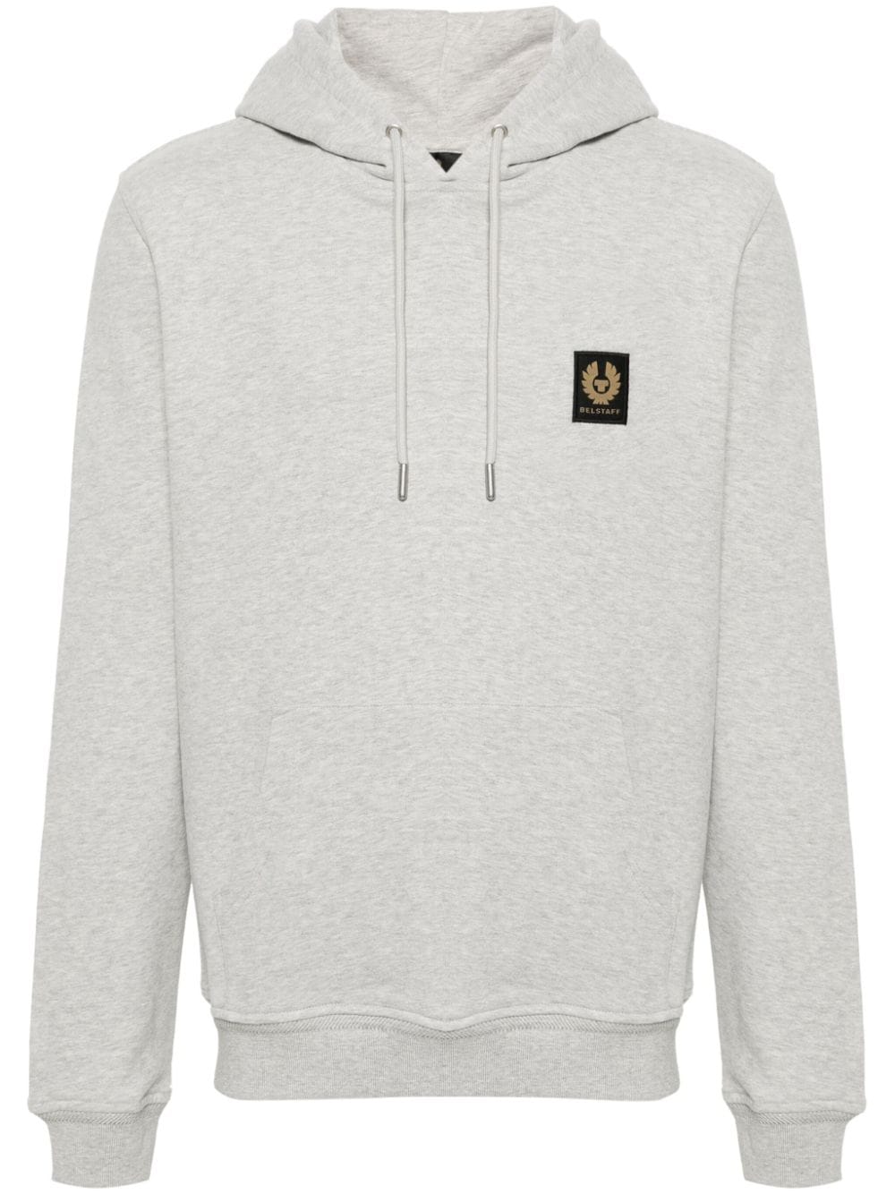 Belstaff logo-patch mélange hoodie - Grey von Belstaff