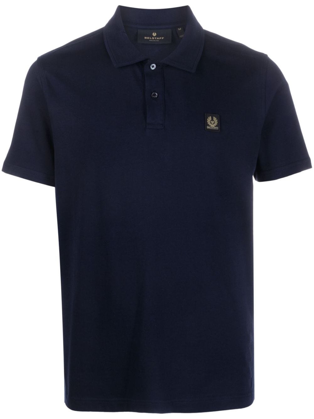 Belstaff logo-patch polo shirt - Blue von Belstaff