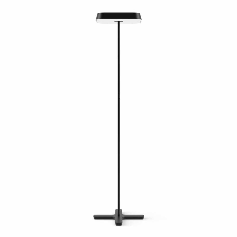Koi-Q LED Stehleuchte, Farbe schwarz, Lichtfarbe 3000 k - warmweiss, Betriebsart dimmbar, an der leuchte von Belux