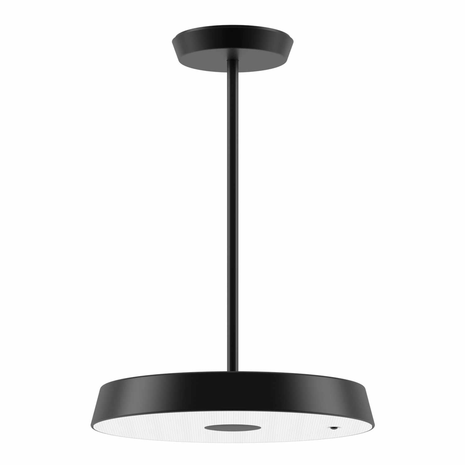 Koi-S LED Pendelleuchte, Farbe schwarz, Lichtfarbe 3000 k - warmweiss, Betriebsart dimmbar dali, bauseits, Länge 1 m von Belux