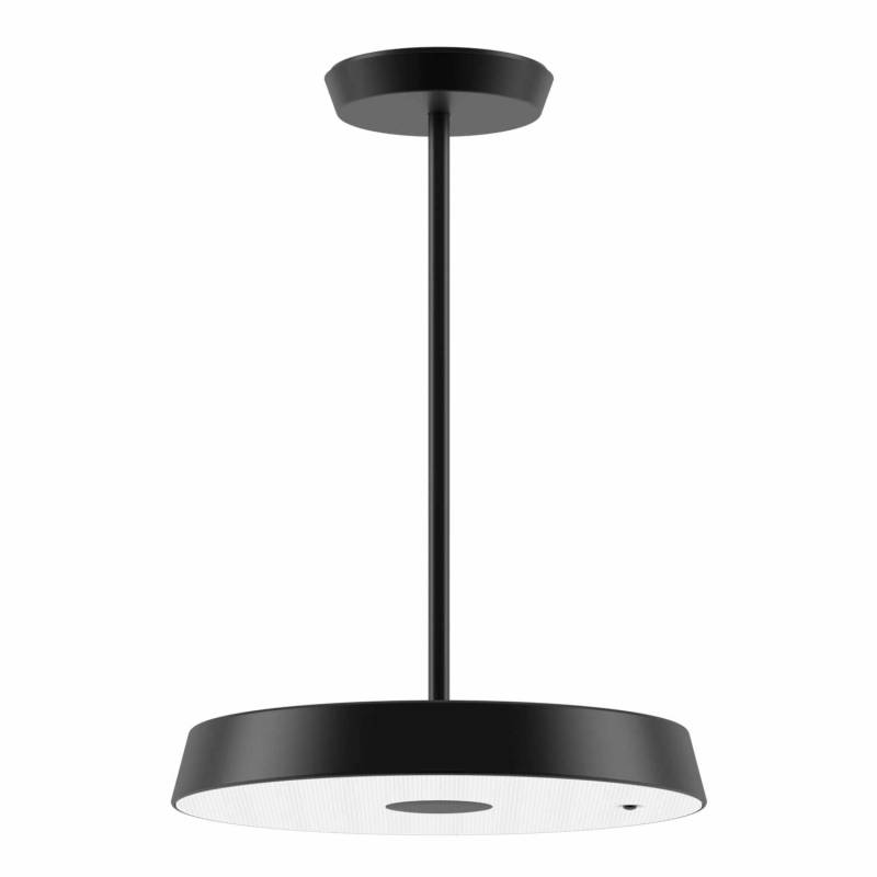 Koi-S LED Pendelleuchte, Farbe schwarz, Lichtfarbe 3000 k - warmweiss, Betriebsart dimmbar dali, bauseits, Länge 1 m von Belux