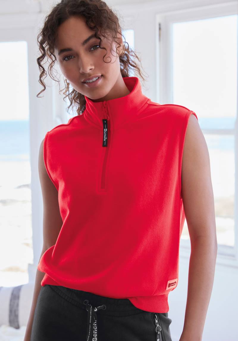 Bench. Loungewear Sweatshirt, mit Logoschriftzug und Reissverschluss von Bench. Loungewear
