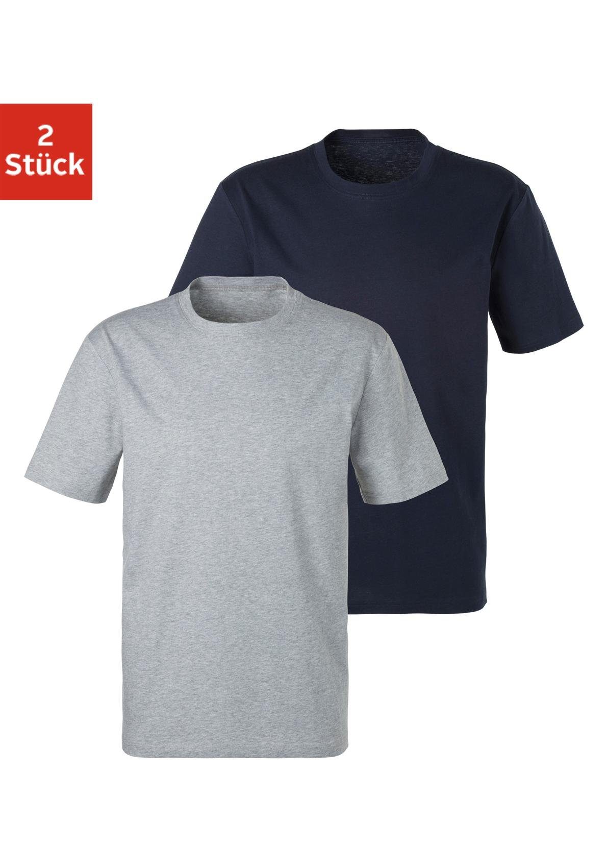 Bench. Loungewear T-Shirt, (2er-Pack), Basic in uni von Bench. Loungewear