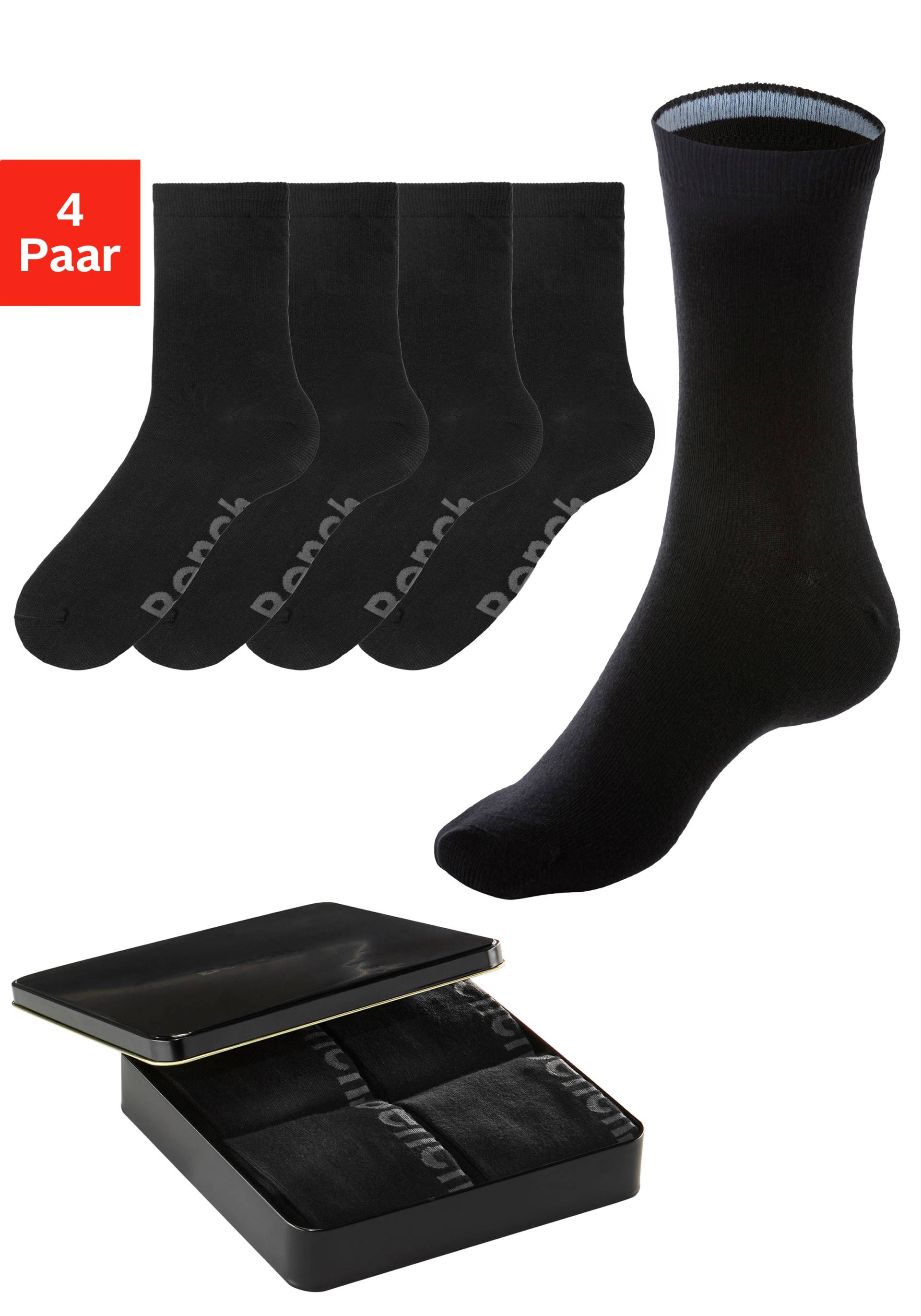 Bench. Basicsocken, (Dose, 4 Paar) von Bench.