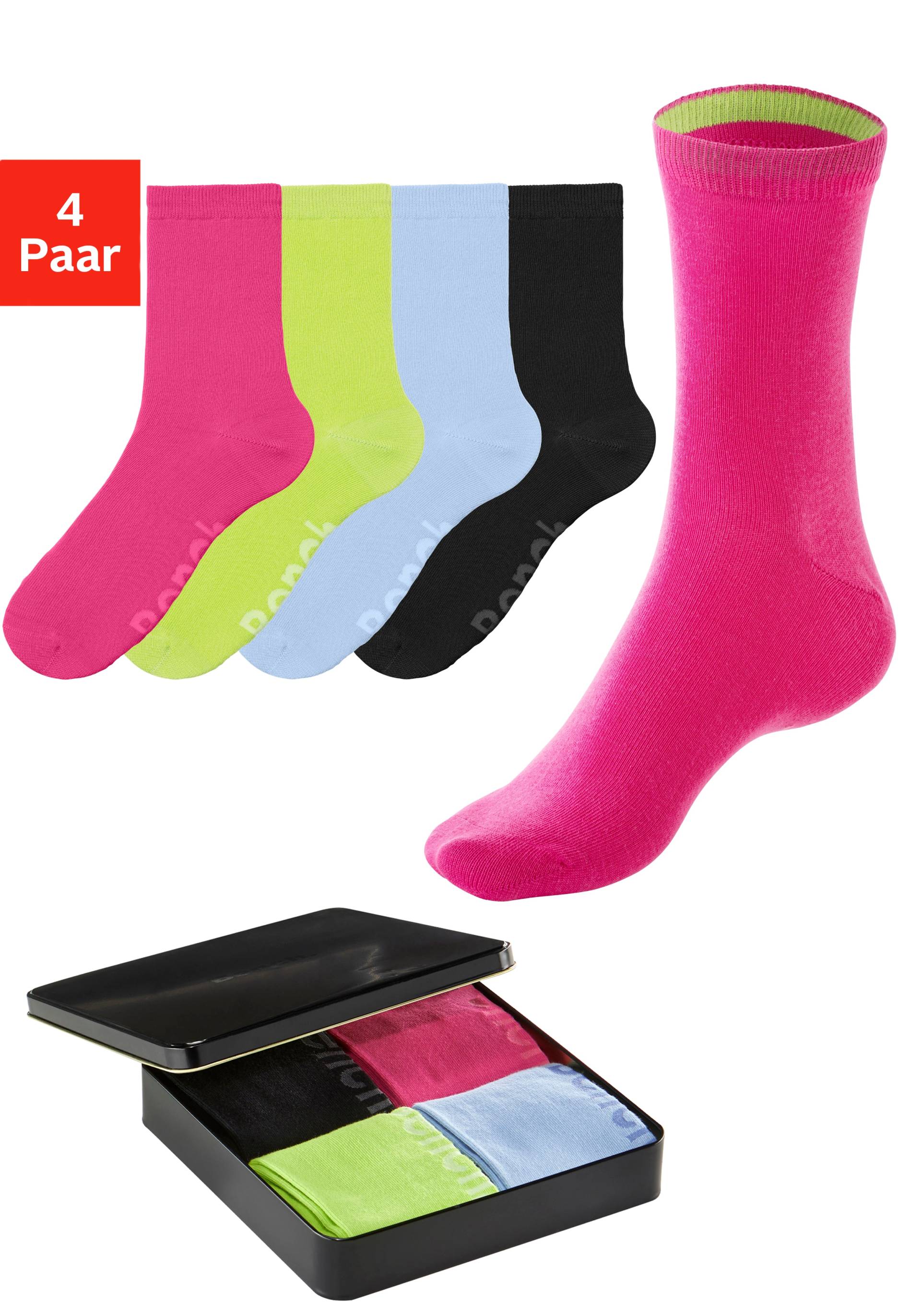 Bench. Basicsocken, (Box, 4 Paar) von Bench.