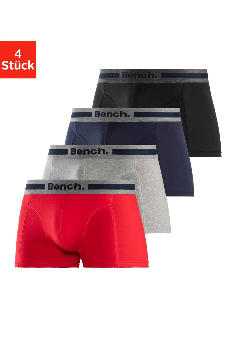 Bench. Boxer »Boxershorts für Herren«, (Packung, 4 St.), mit Overlock-Nähten vorn von Bench.