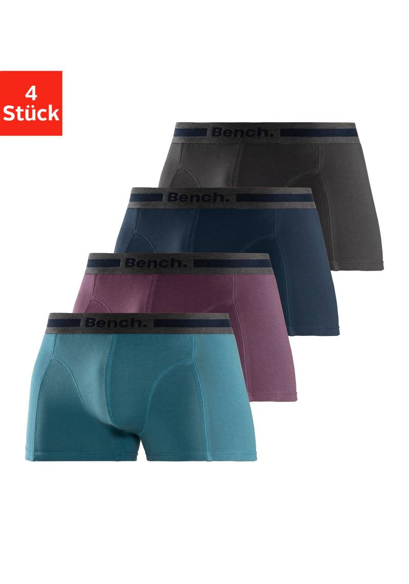 Bench. Boxer »Boxershorts für Herren«, (Packung, 4 St.), mit Overlock-Nähten vorn von Bench.