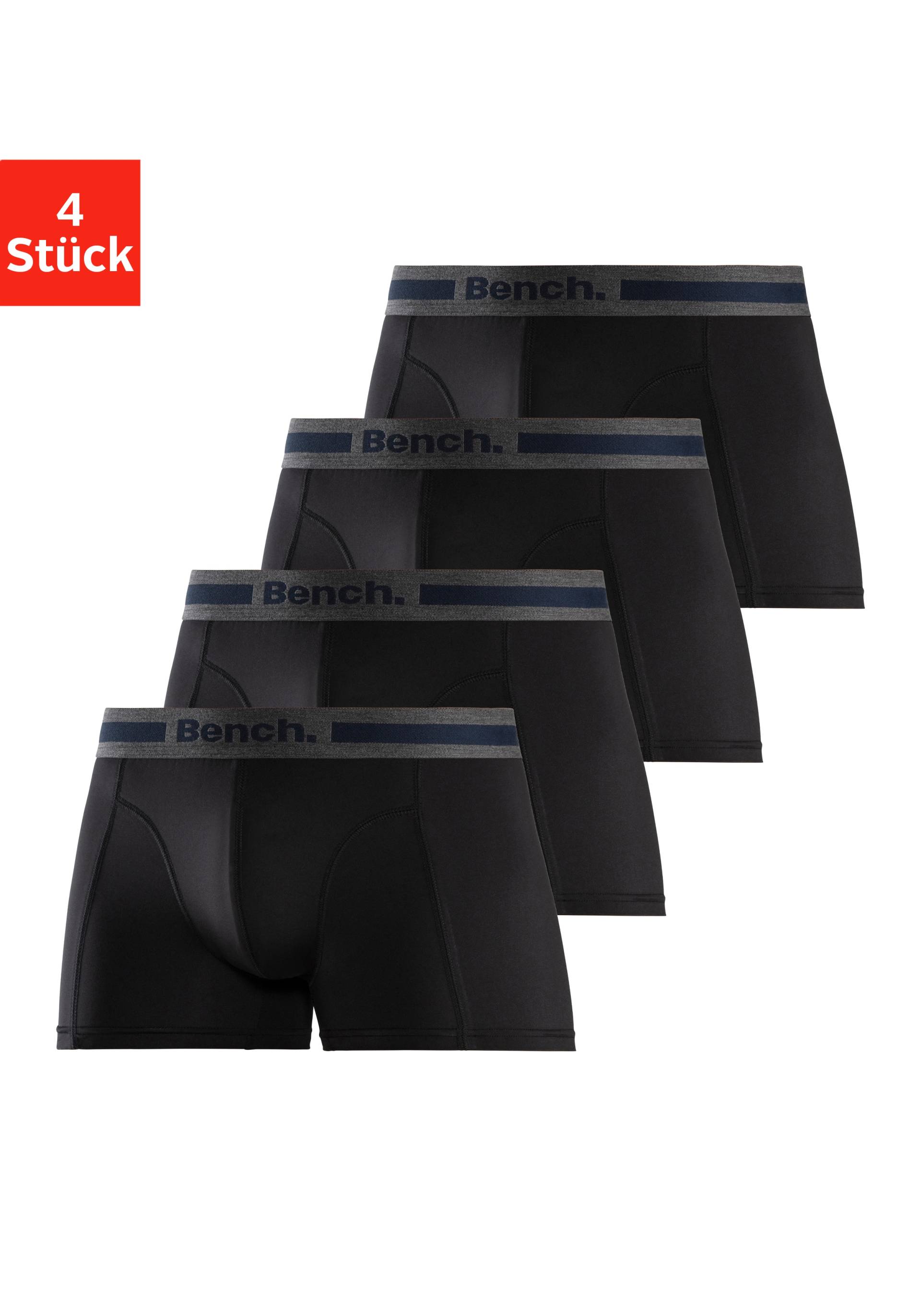 Bench. Boxer »Boxershorts für Herren«, (Packung, 4 St.), mit Overlock-Nähten vorn von Bench.