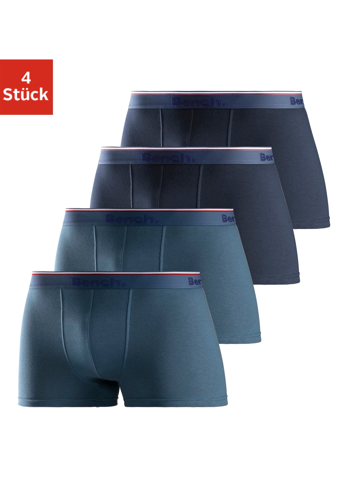 Bench. Boxer »Boxershorts für Herren«, (Packung, 4 St.), aus Baumwoll-Mix von Bench.