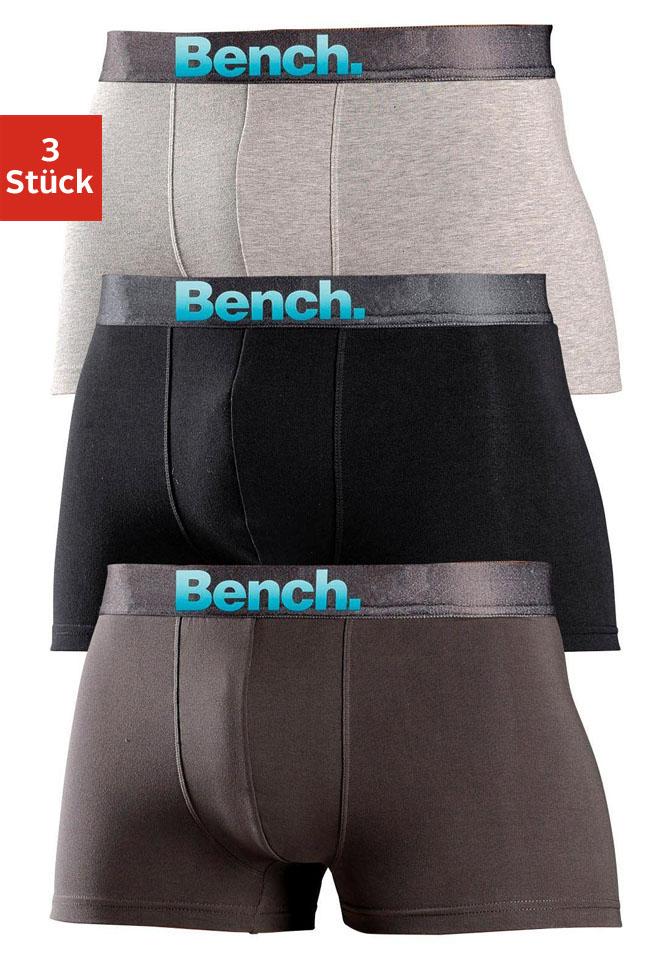 Bench. Boxer »Boxershorts für Herren«, (Packung, 3 St.), mit Logo Webbund von Bench.