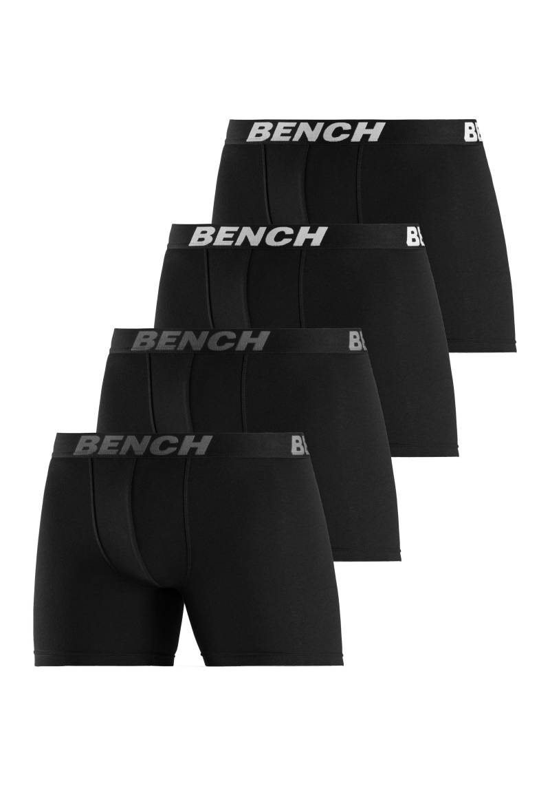 Bench. Boxer »Boxershorts für Herren«, (Packung, 4 St.), Unterhose mit längerer Beinform aus Baumwollmischung von Bench.