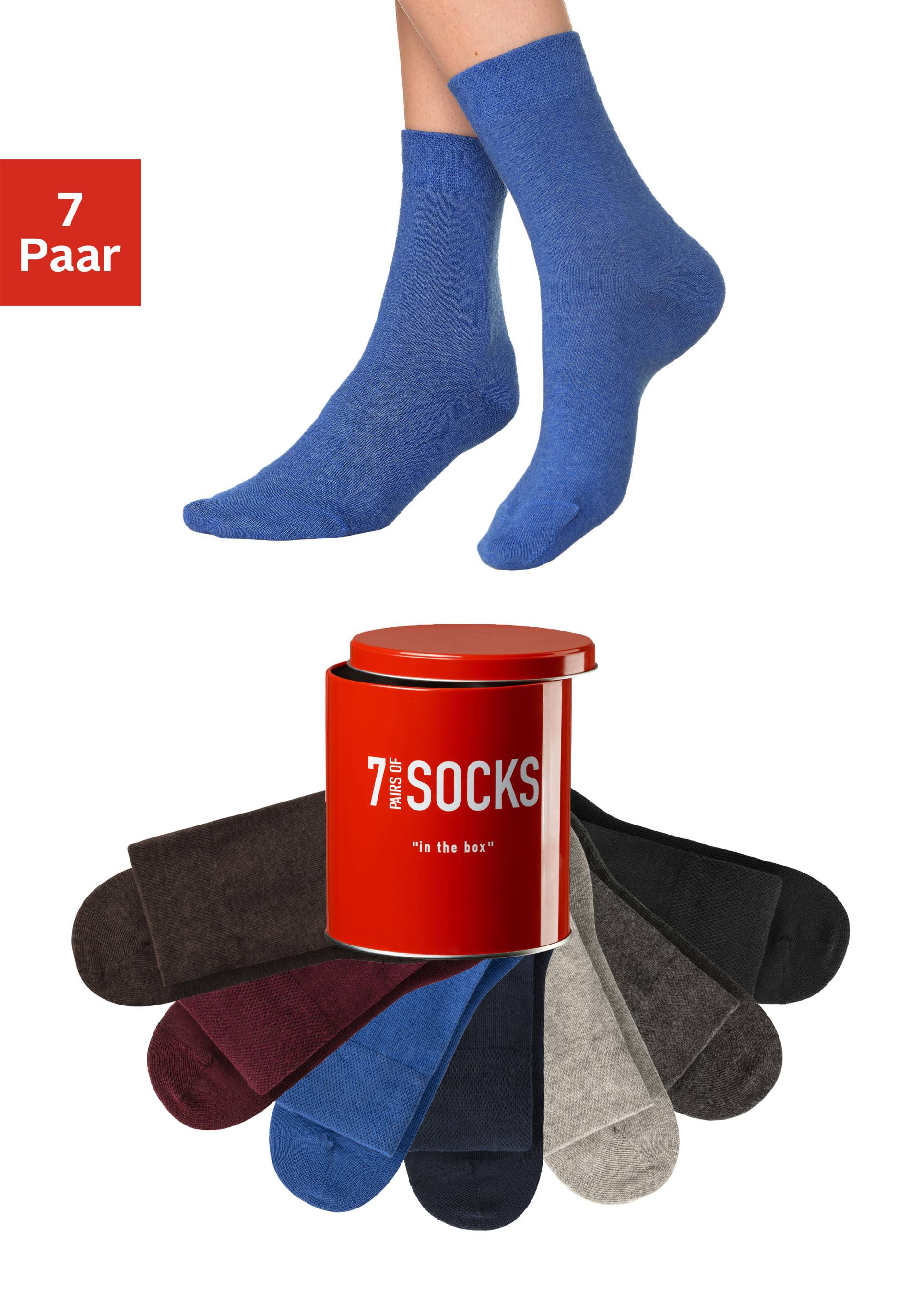 Bench. Businesssocken, (Dose, 7 Paar), in der praktischen Dose von Bench.