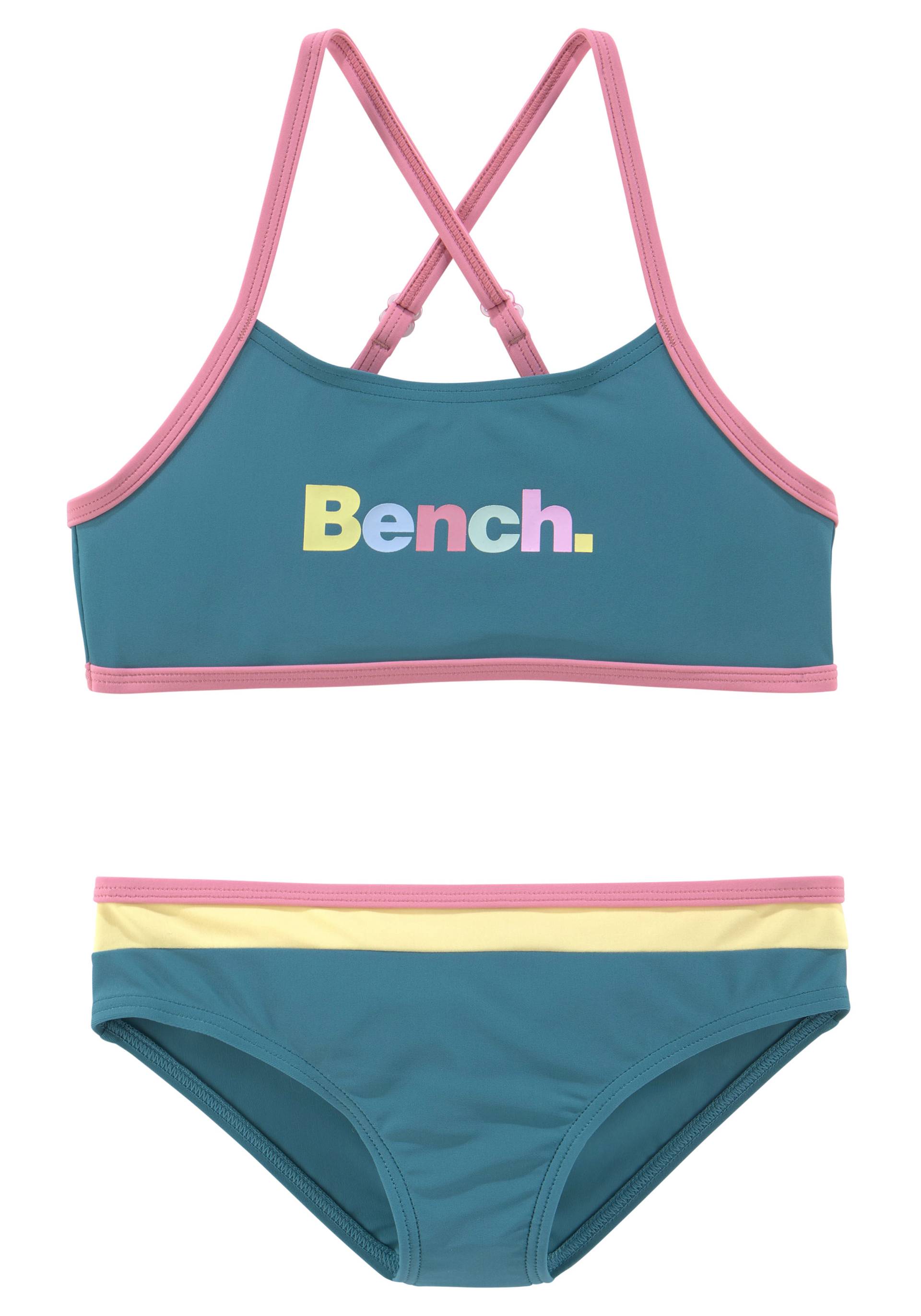 Bench. Bustier-Bikini, mit bunten Details von Bench.
