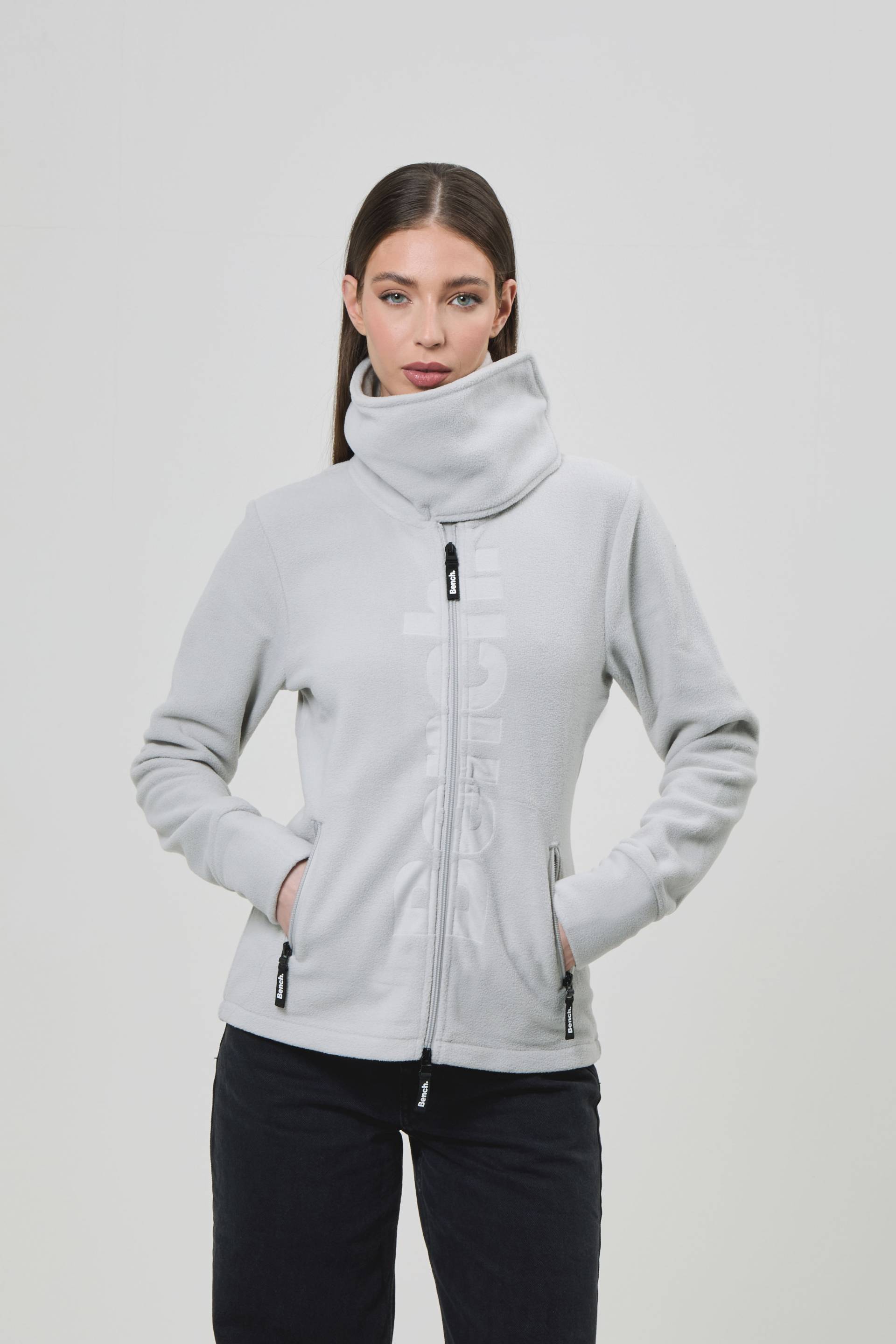 Bench. Fleecejacke »FINISH«, mit Logodruck von Bench.
