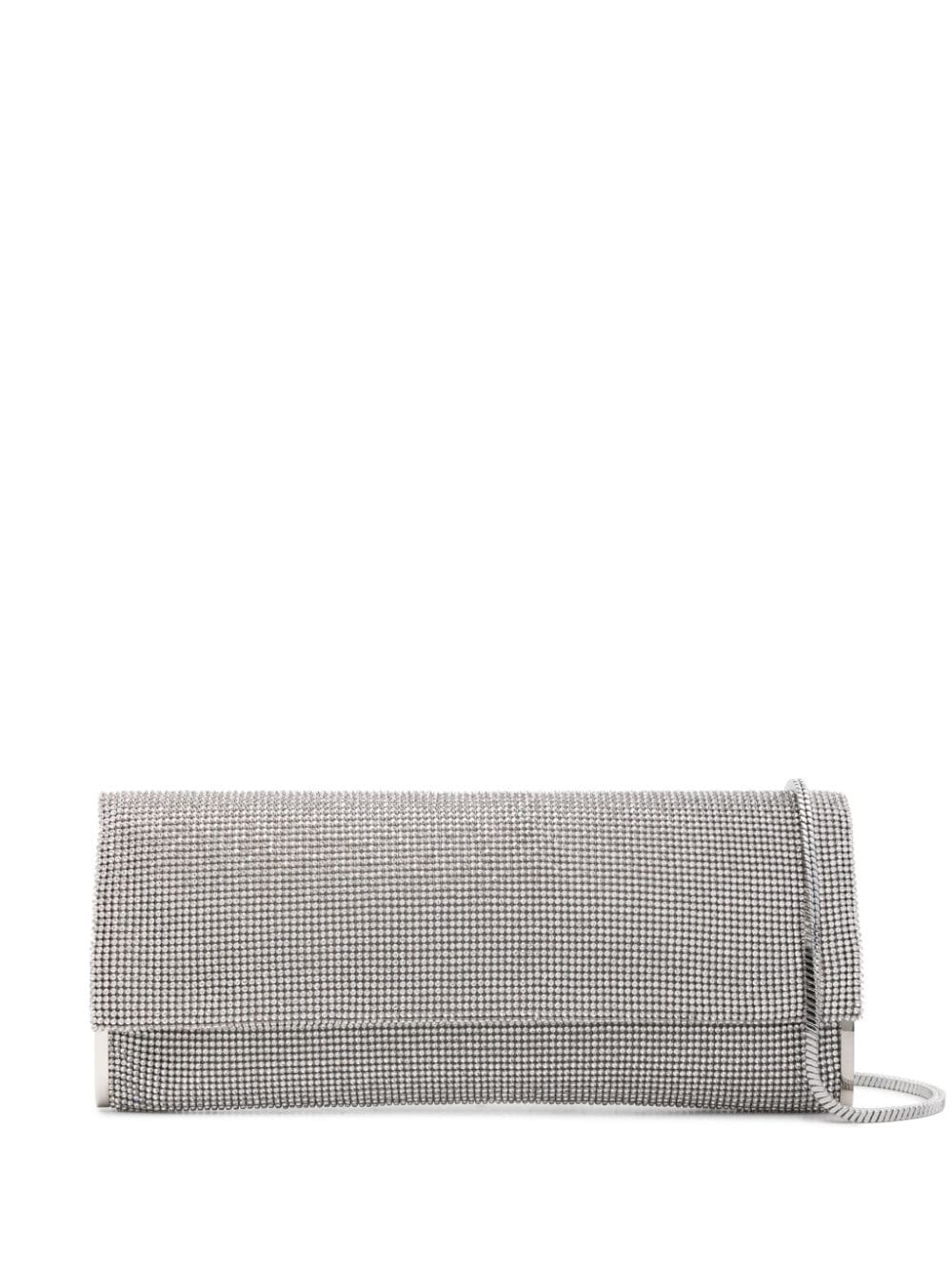 Benedetta Bruzziches Kate rhinestone-embellished clutch bag - Silver von Benedetta Bruzziches