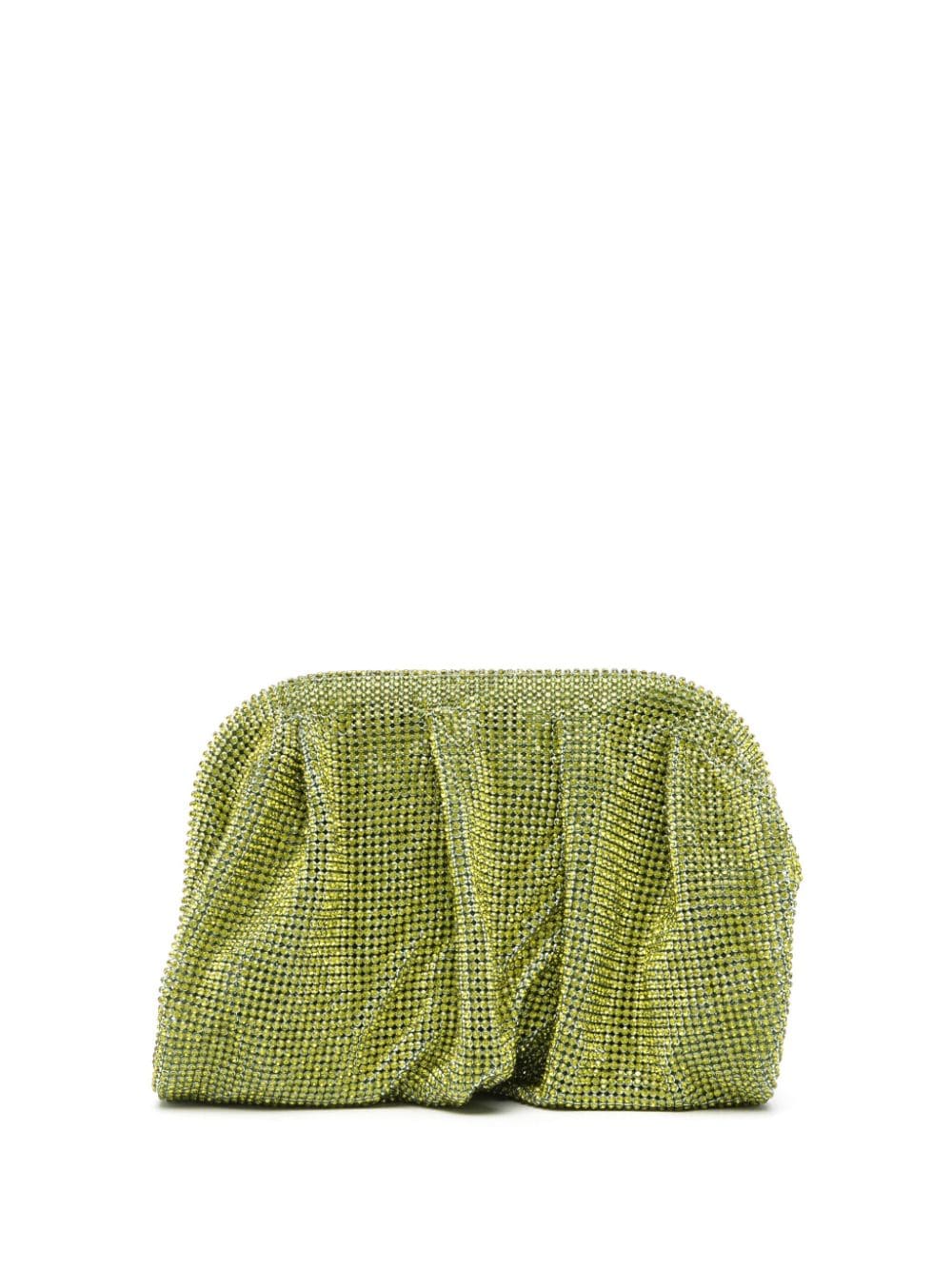 Benedetta Bruzziches rhinestone-embellished draped clutch bag - Green von Benedetta Bruzziches