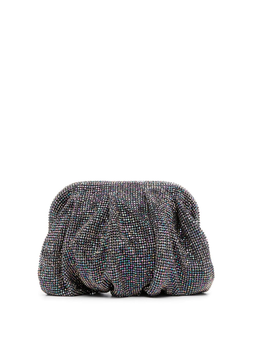 Benedetta Bruzziches rhinestone-embellished draped clutch bag - Silver von Benedetta Bruzziches