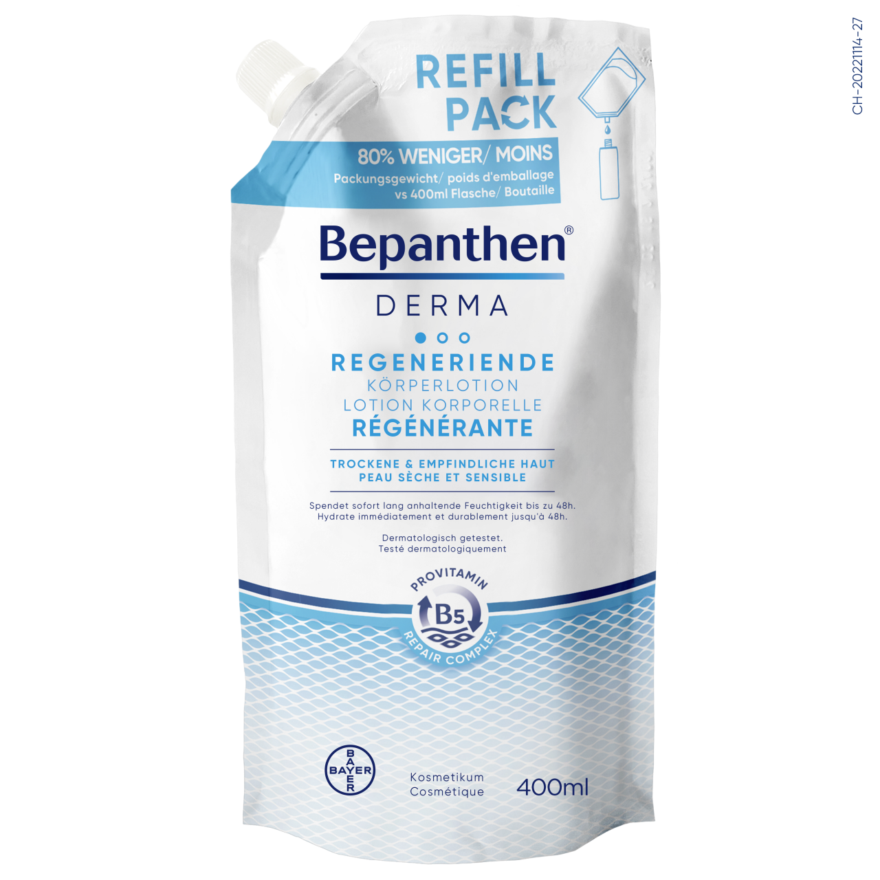 Bepanthen DERMA - Regenerierende Körperlotion - Nachfüllbeutel Bepanthen DERMA - Regenerierende Körperlotion - Nachfüllbeutel von Bepanthen DERMA