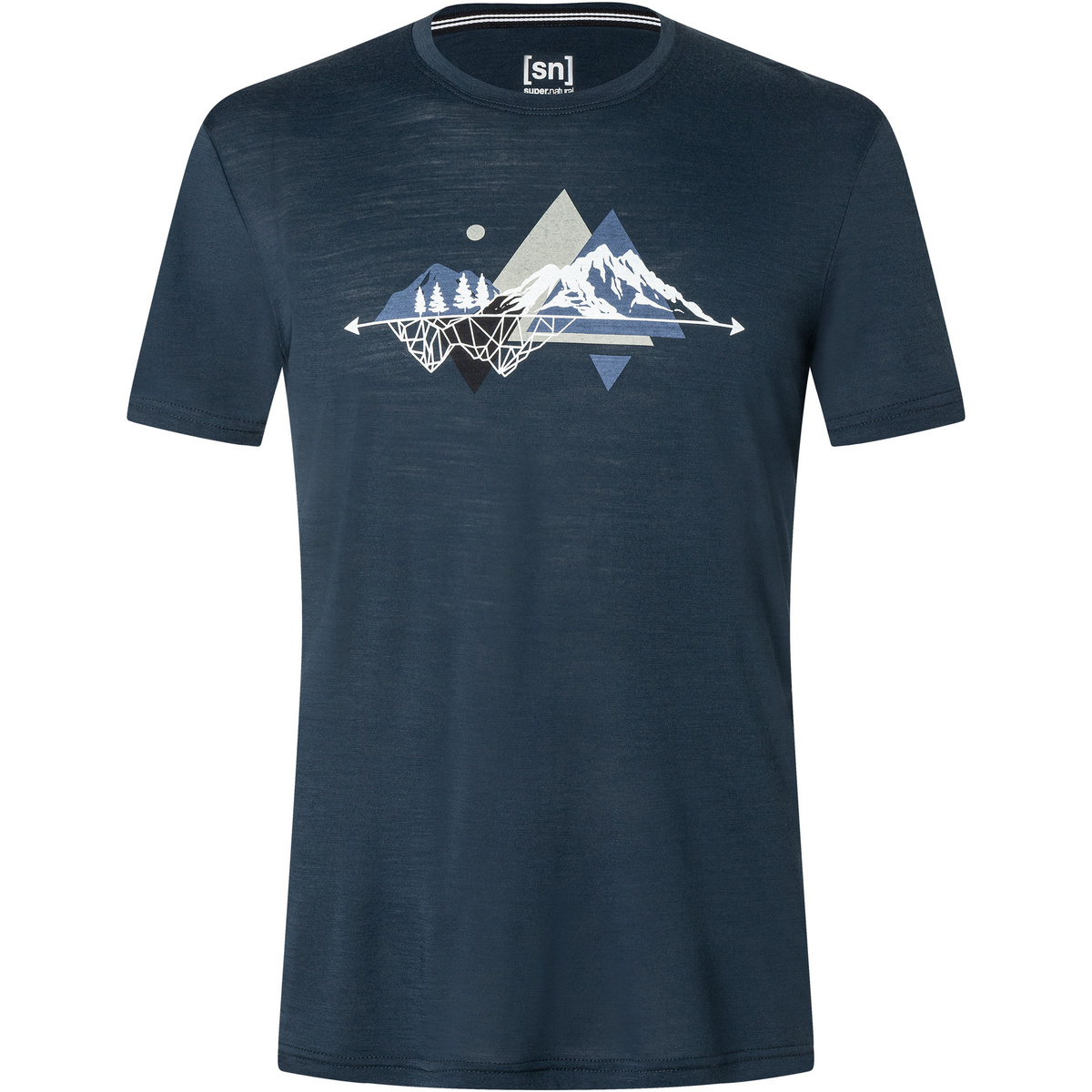 Bergzeit Basics Herren Super.Natural Triangle T-Shirt von Bergzeit Basics