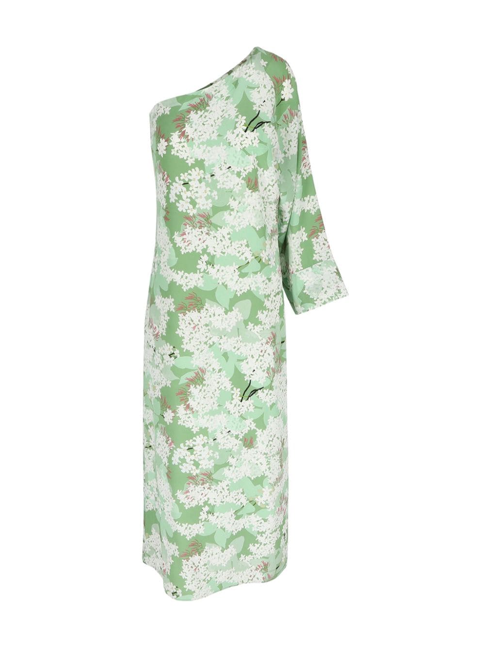 Bernadette Lola floral-print one-shoulder silk dress - Green von Bernadette