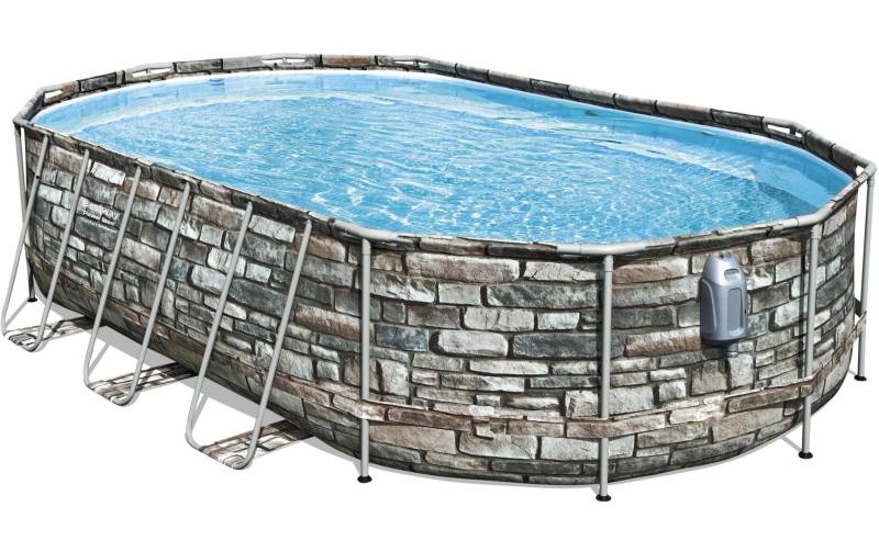 Bestway Pool »Power Steel Comfort Jet Series Set 610 x 366x122cm« von Bestway