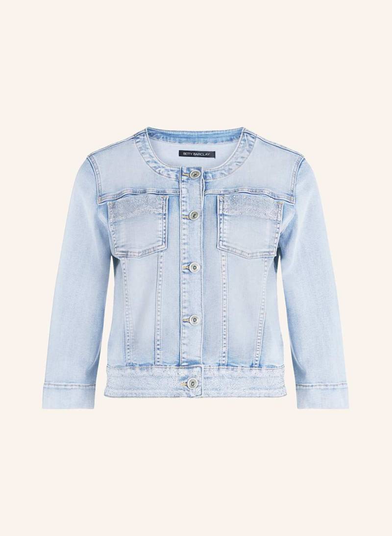 Betty Barclay Jeansjacke Mit Schmucksteinen Und 3/4-Arm blau von Betty Barclay