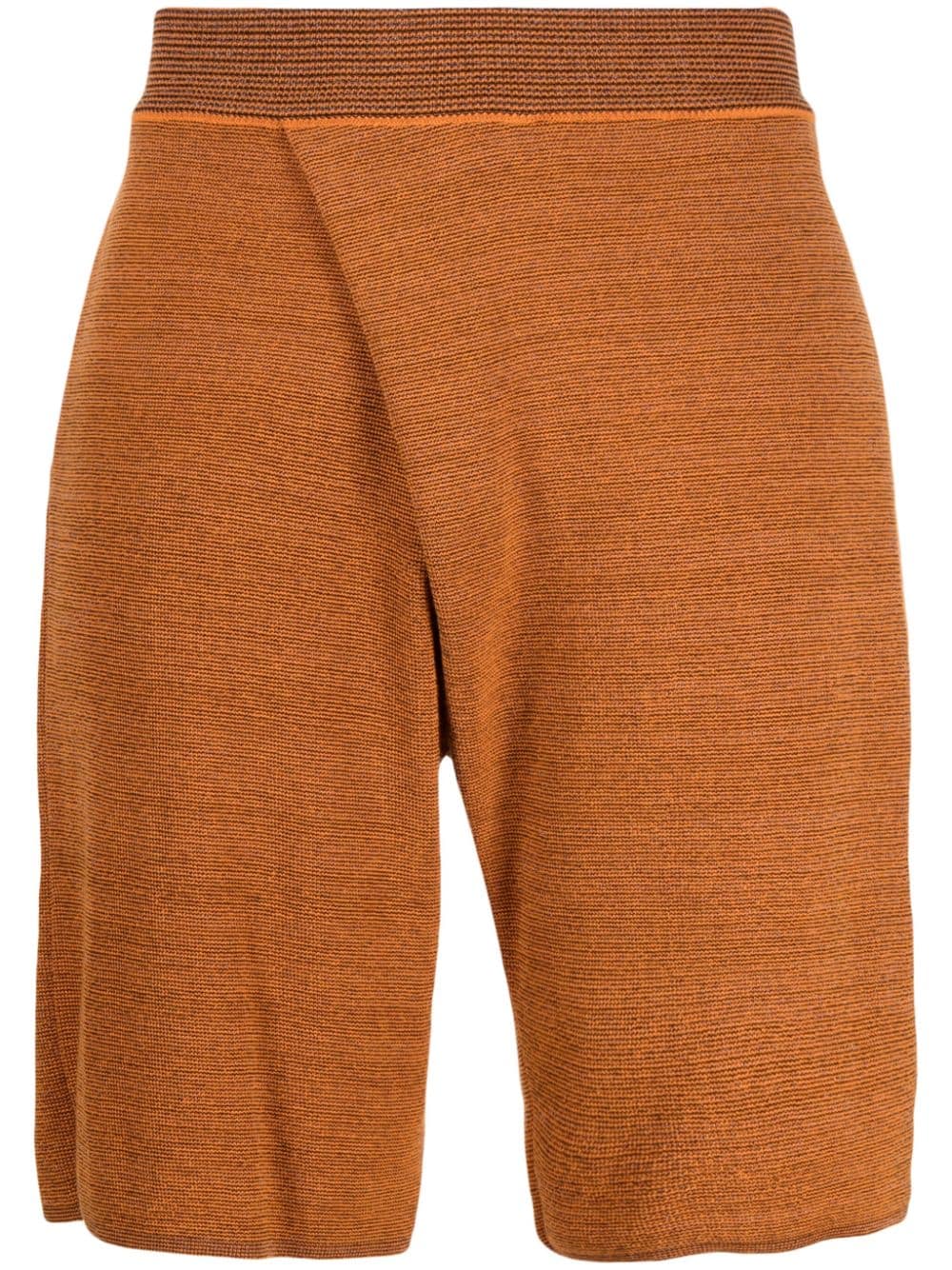 Bianca Saunders two-pocket knee-length shorts - Orange