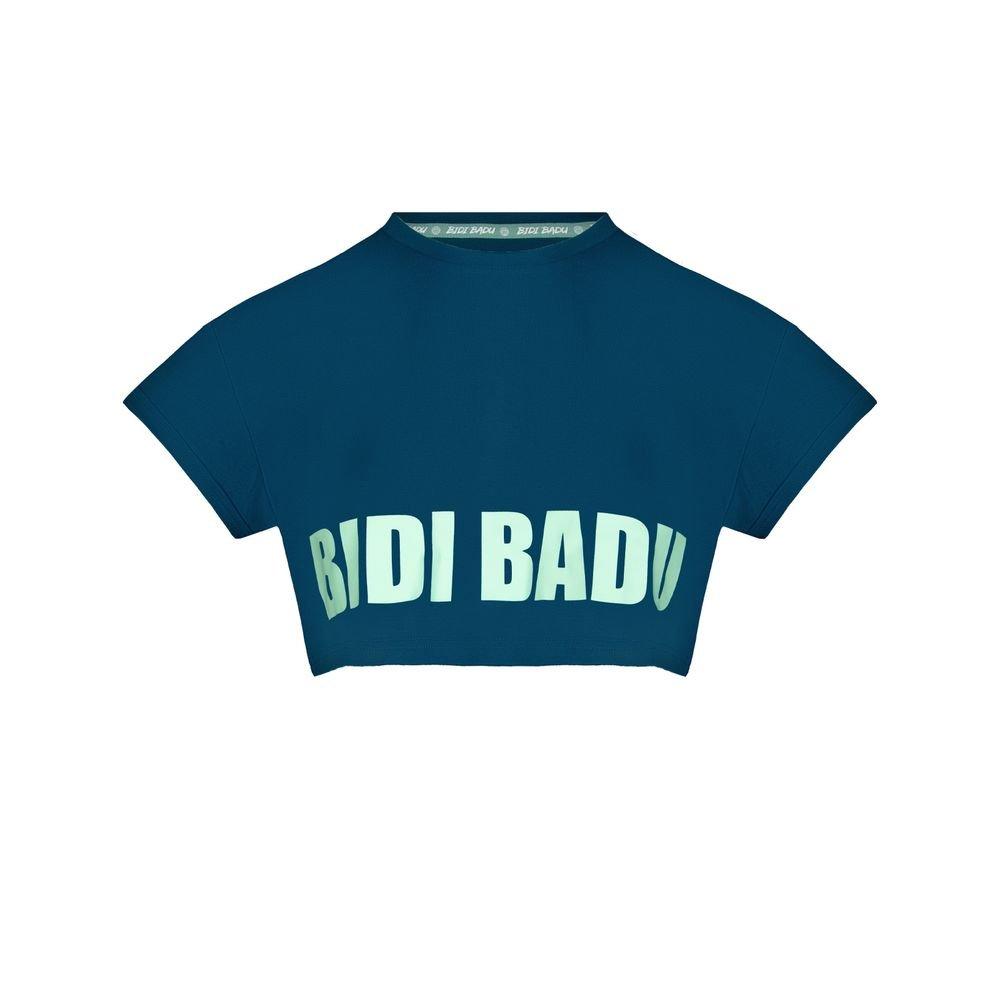 Abdominis Crop Move T-shirt - Petrol Unisex  M von Bidi Badu