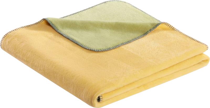 Biederlack Wohndecke »Duo«, mit unifarbener Wendeoptik, Kuscheldecke von Biederlack