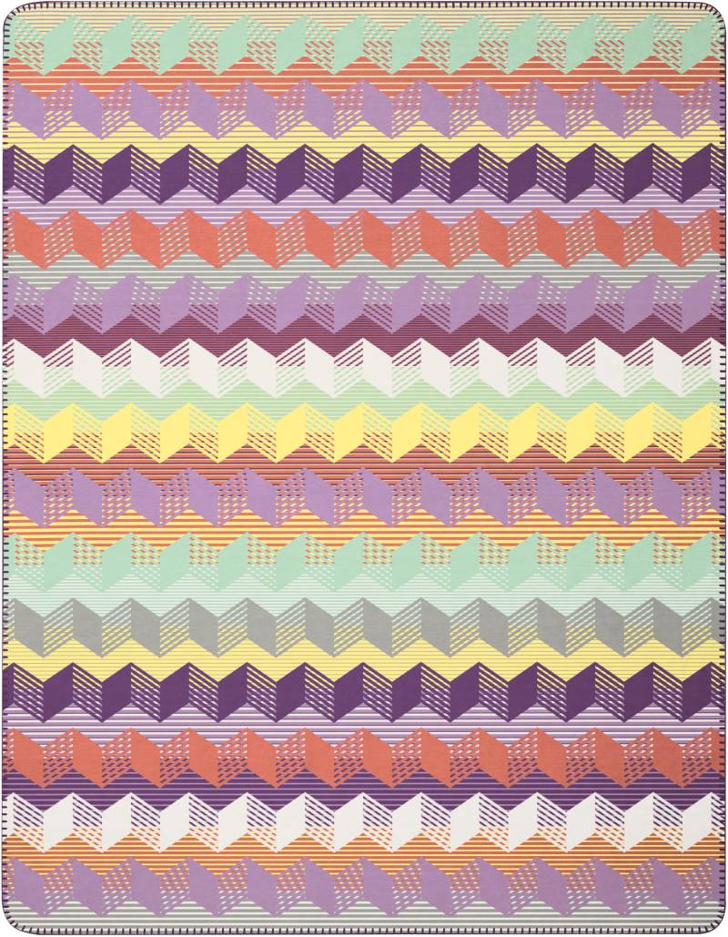 Biederlack Wohndecke »Illusion mit geometrischem Streifendesign«, mit geometrischem Streifendesign von Biederlack