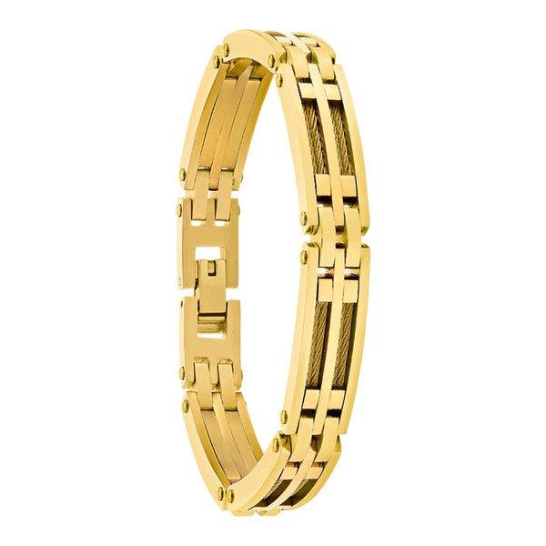 Armband Herren Gold 21cm von Bijoux Jourdan