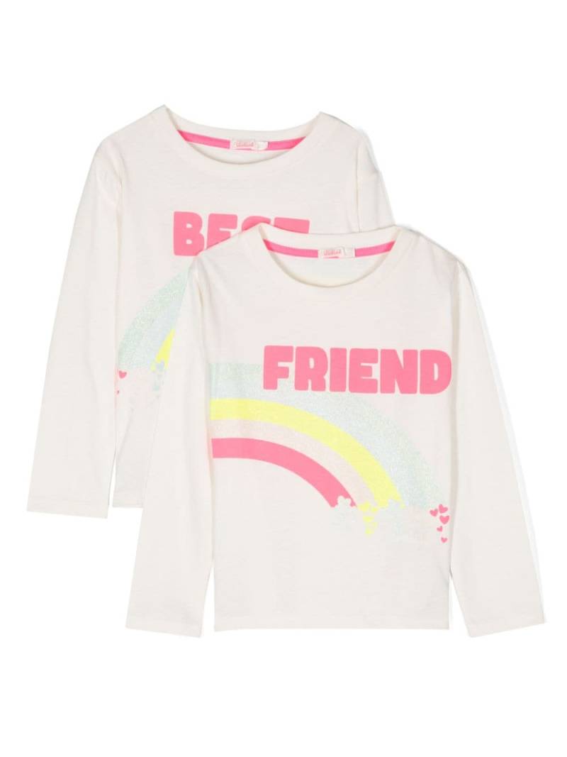 Billieblush 'Best Friend'-print T-shirts (pack of two) - White von Billieblush