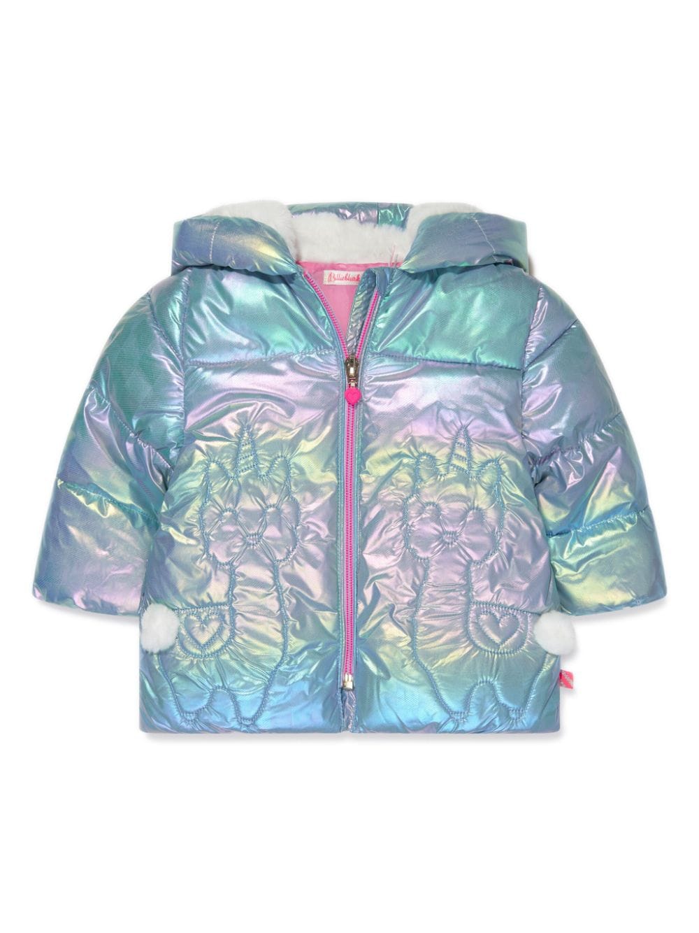 Billieblush iridescent effect quilted jacket - Blue von Billieblush