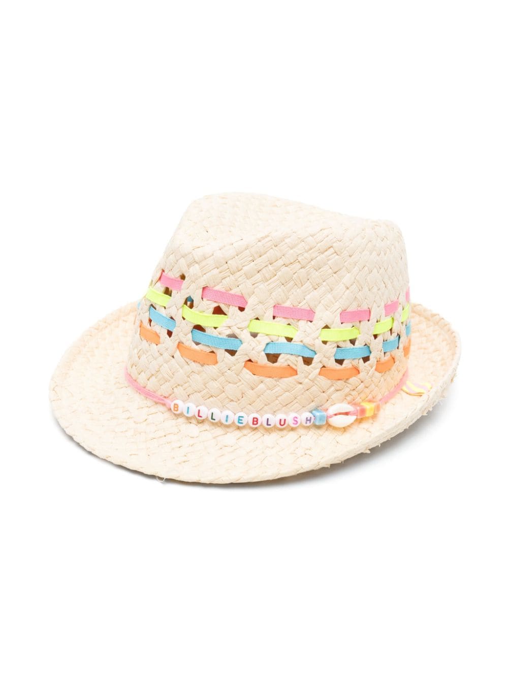 Billieblush letter-bead embellished sun hat - Neutrals von Billieblush