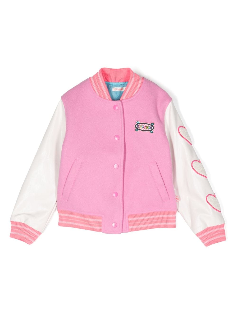 Billieblush logo-patch bomber jacket - Pink von Billieblush