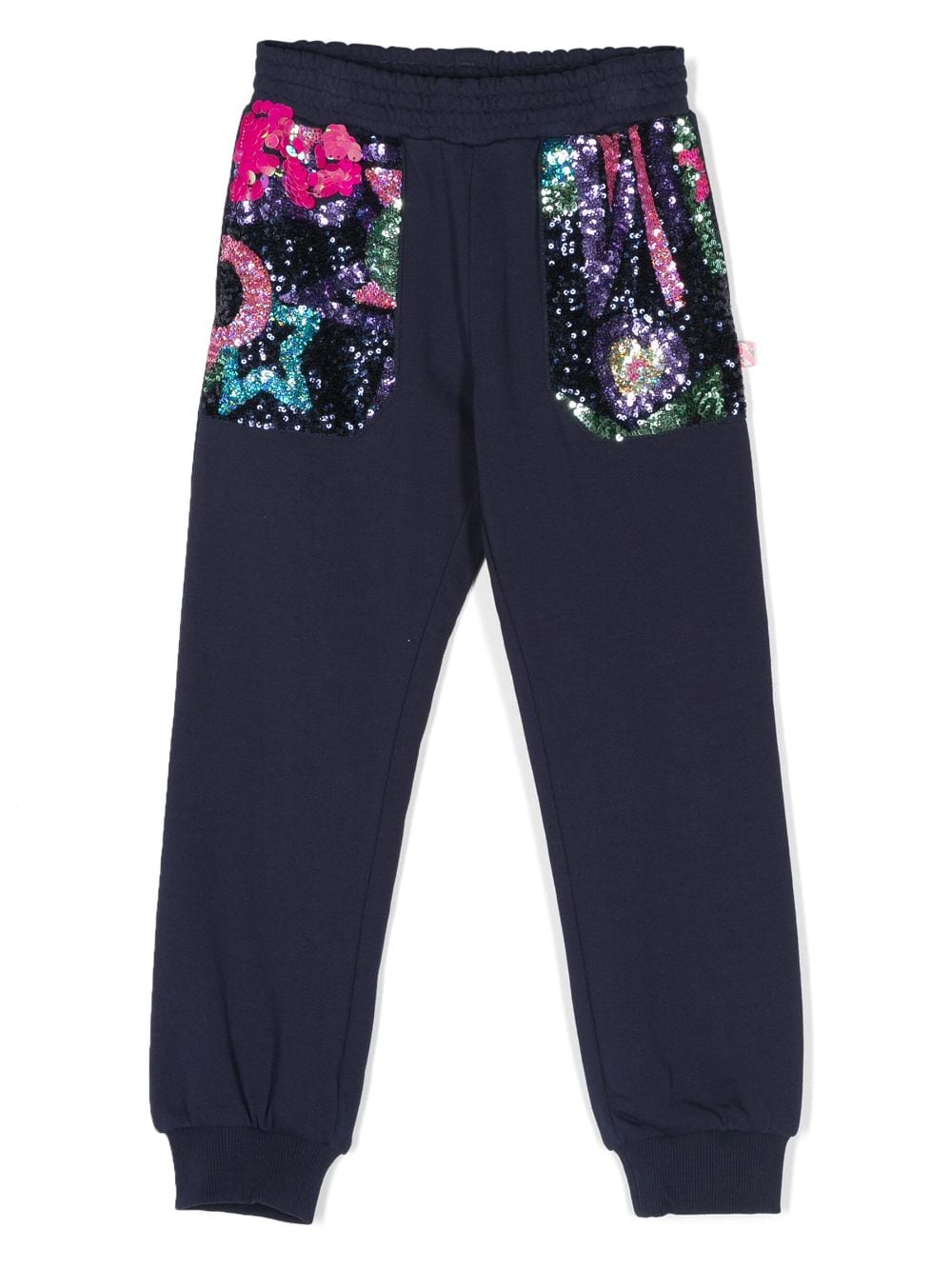 Billieblush sequin-embellished cotton track pants - Blue von Billieblush