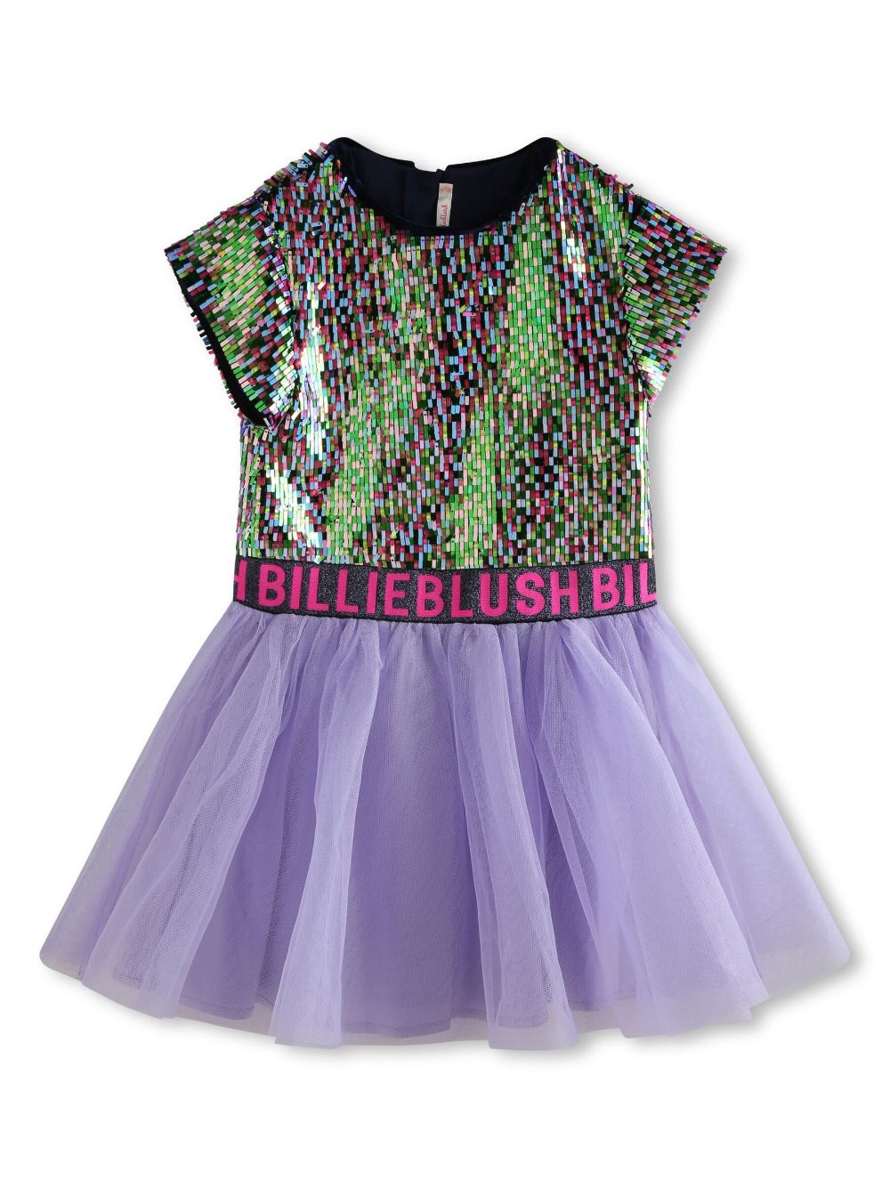 Billieblush sequin-embellished panelled dress - Purple von Billieblush