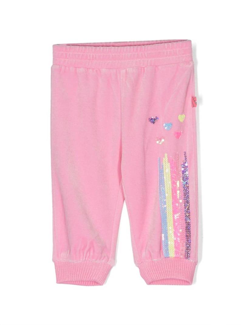 Billieblush sequin-embellished track pants - Pink von Billieblush