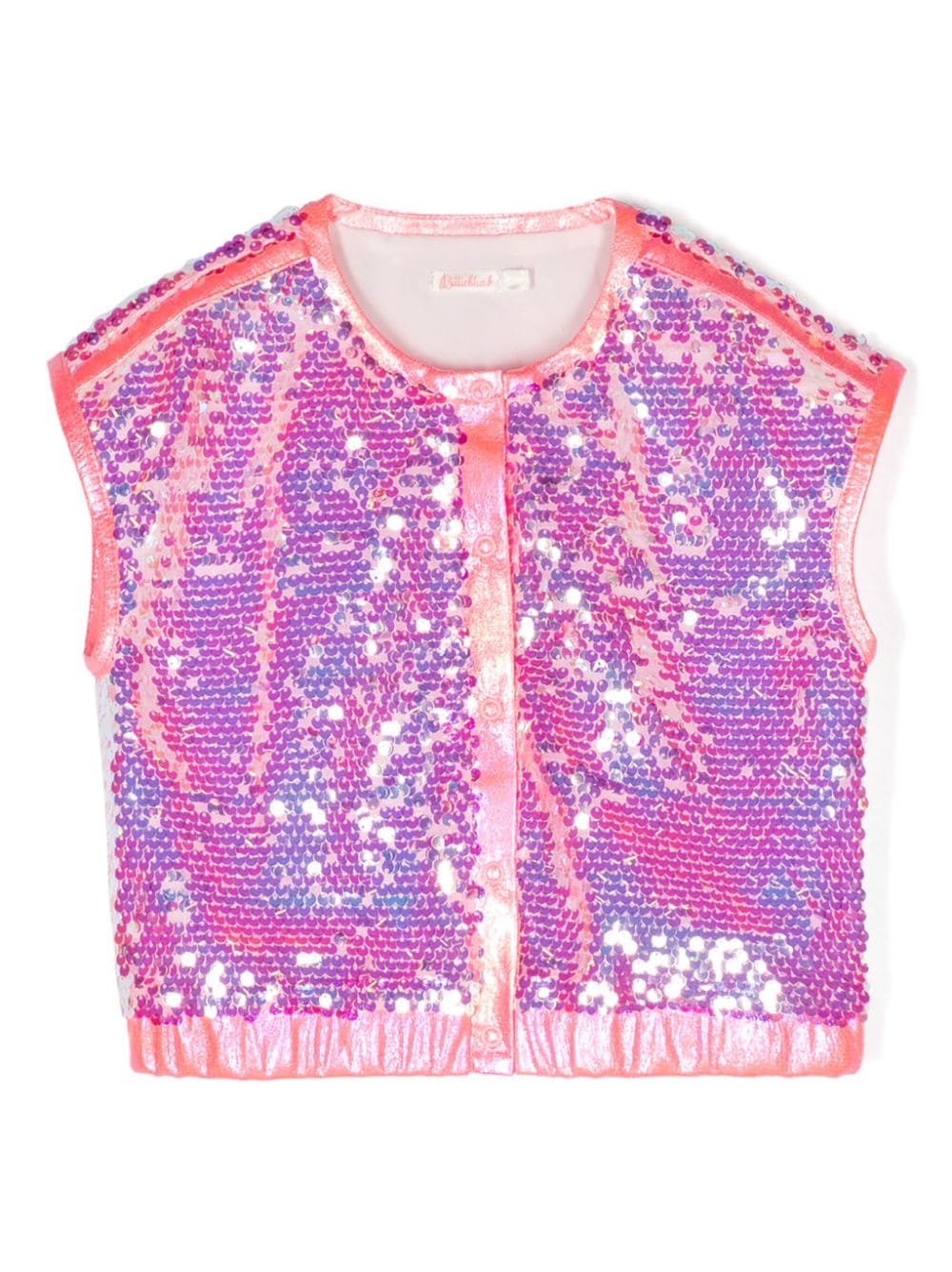 Billieblush sequined iridescent-effect vest - Pink von Billieblush