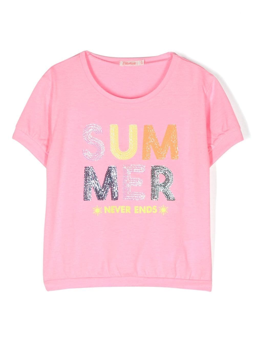 Billieblush slogan-print T-shirt - Pink von Billieblush