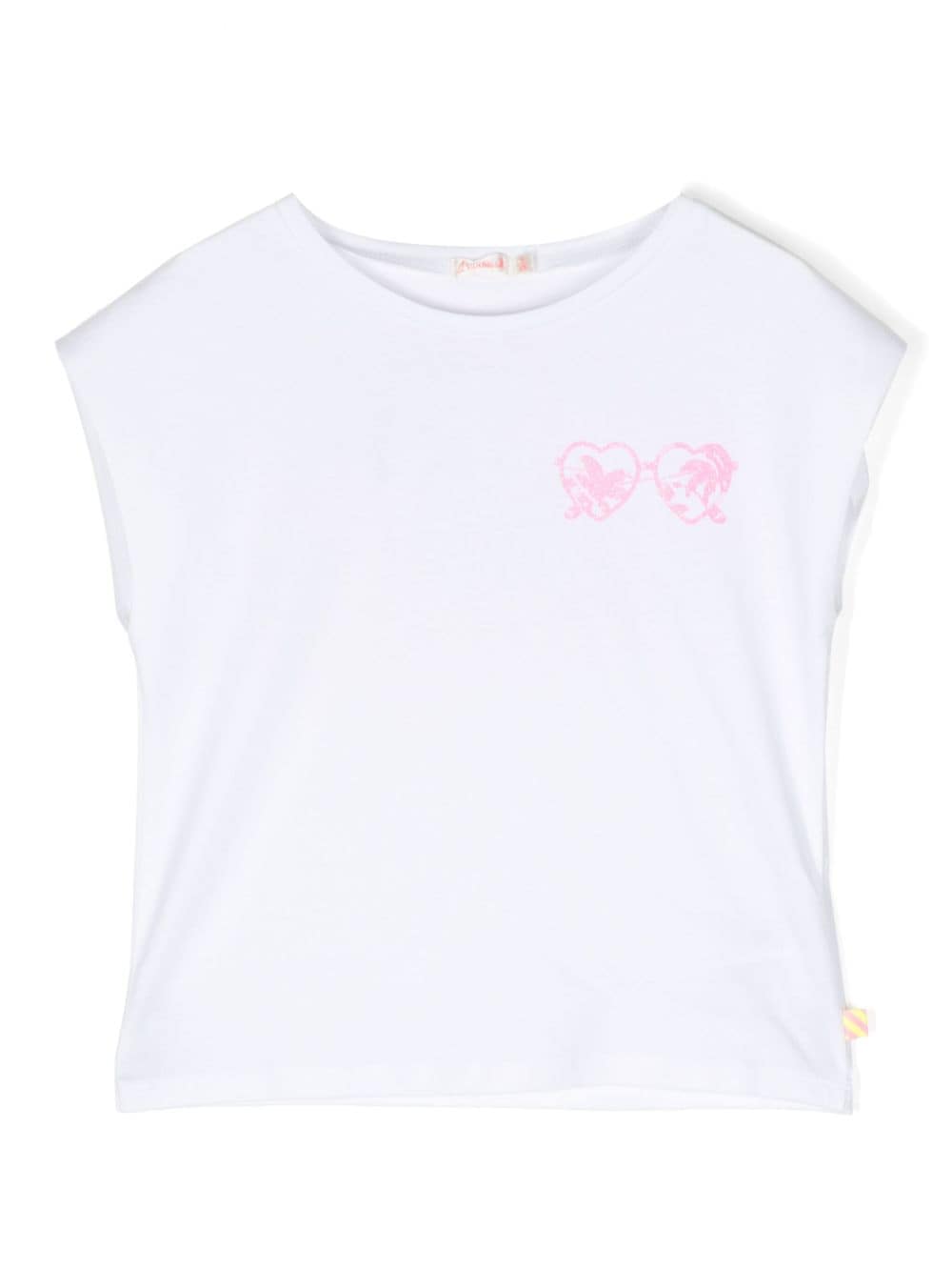 Billieblush slogan-print cotton T-shirt - White von Billieblush