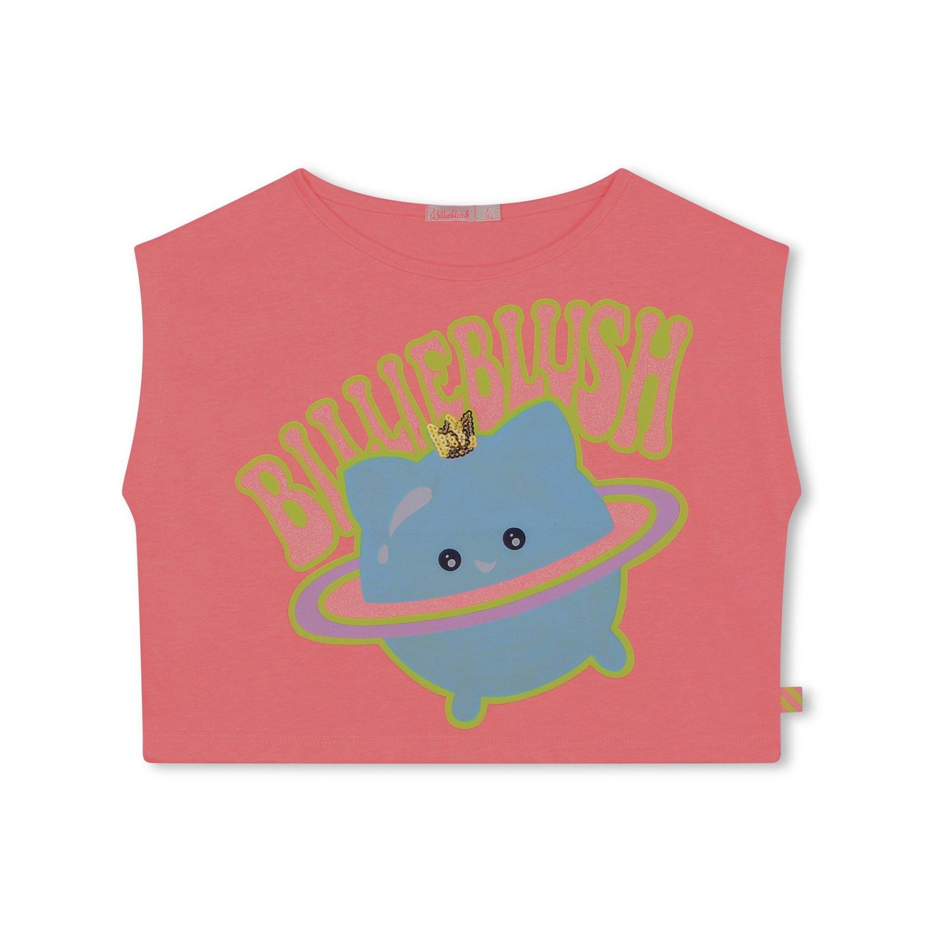 T-shirt, Rundhals, Kurzarm Mädchen Fuchsia 10A von Billieblush