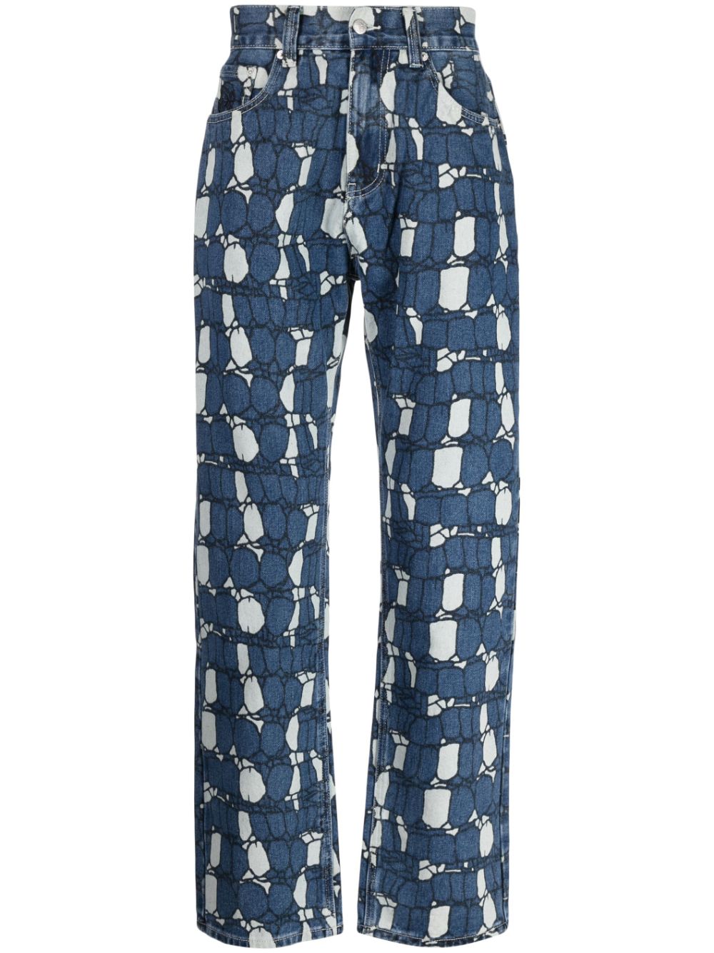 Billionaire Boys Club Gator mid-rise straight-leg jeans - Blue von Billionaire Boys Club