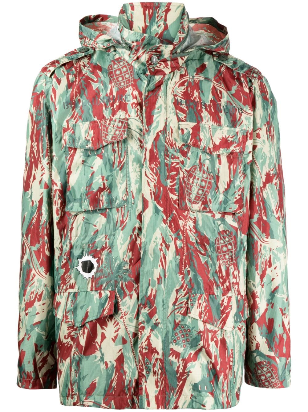 Billionaire Boys Club camouflage-print windbreaker - Green von Billionaire Boys Club