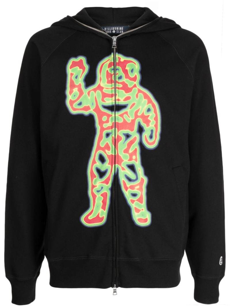 Billionaire Boys Club graphic-print drawstring hoodie - Black von Billionaire Boys Club