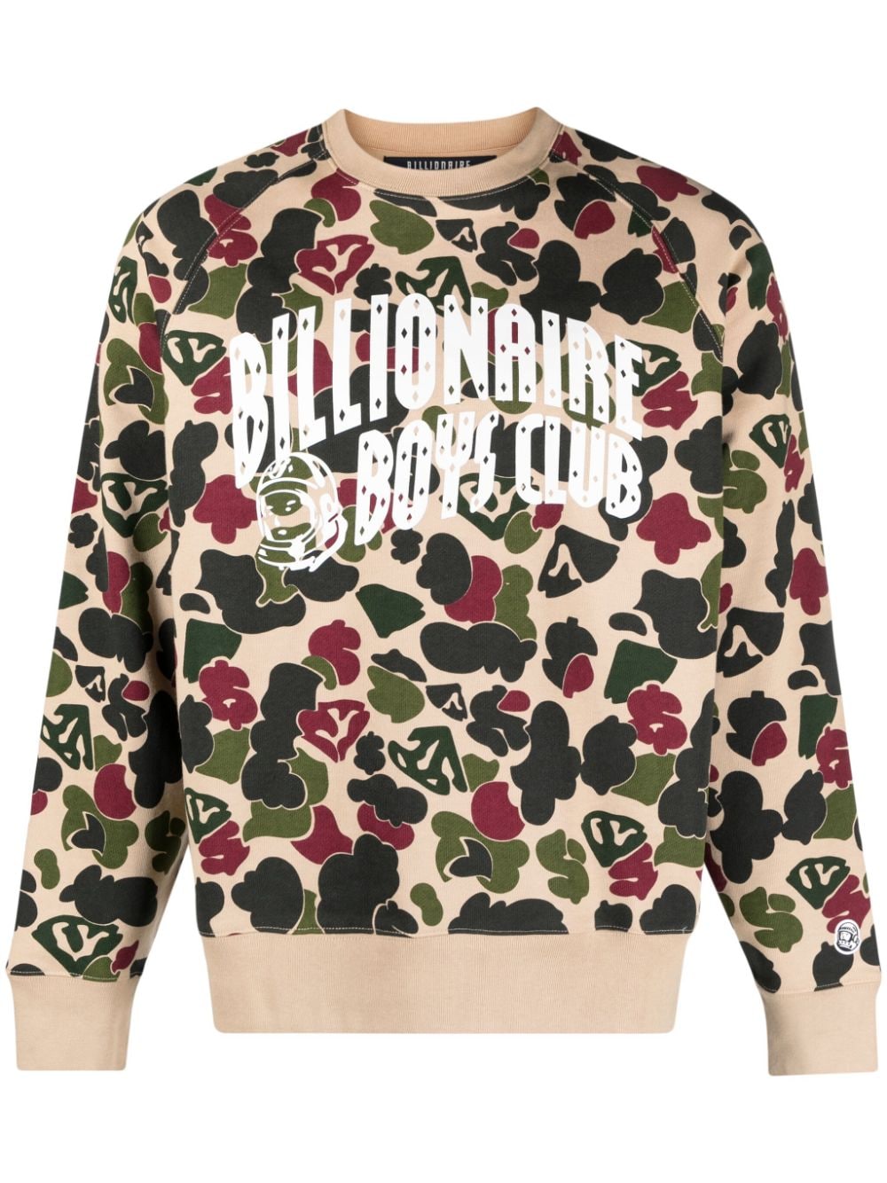 Billionaire Boys Club logo-print camouflage-pattern sweatshirt - Neutrals von Billionaire Boys Club