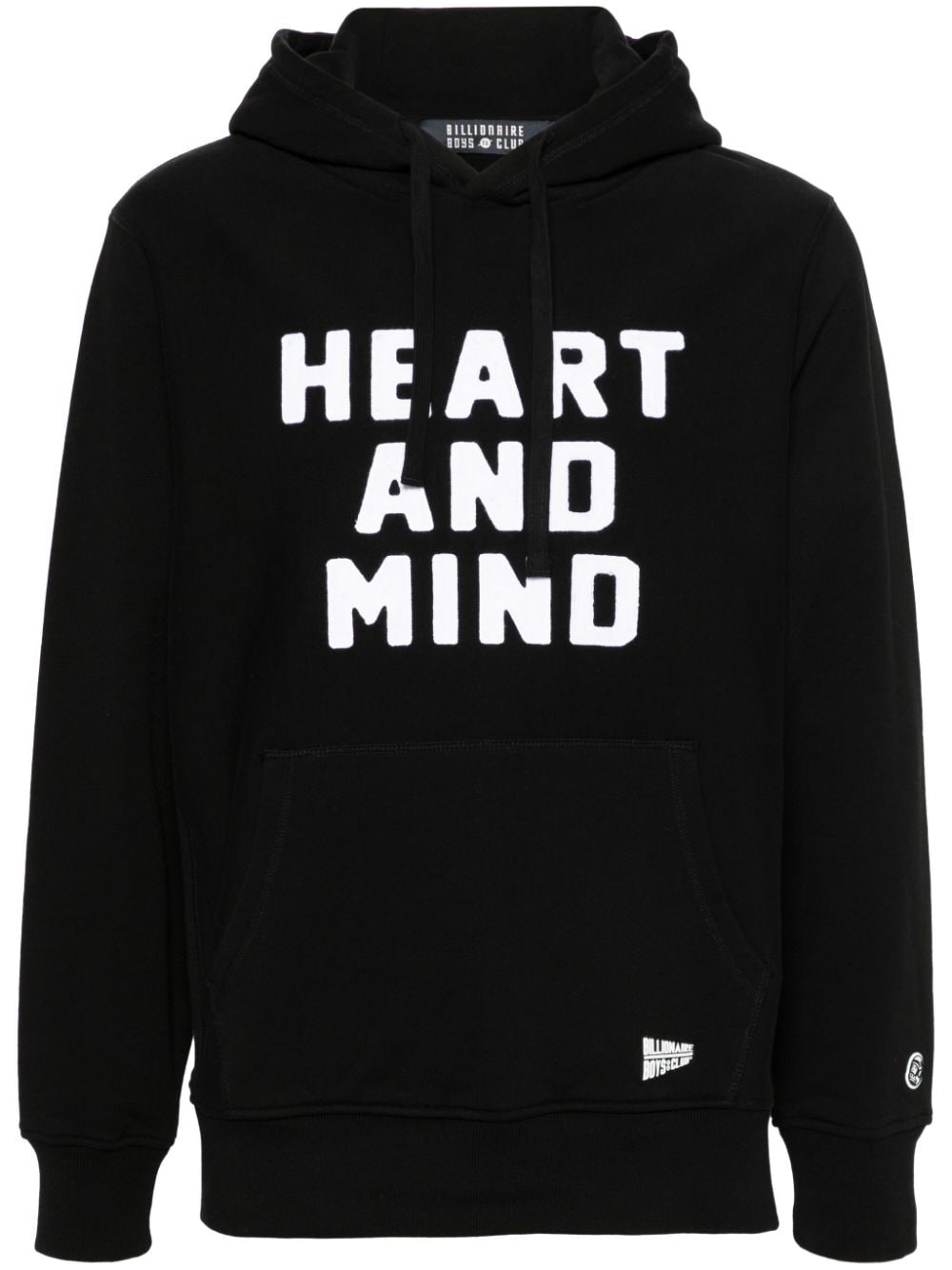 Billionaire Boys Club slogan-embroidered cotton hoodie - Black von Billionaire Boys Club