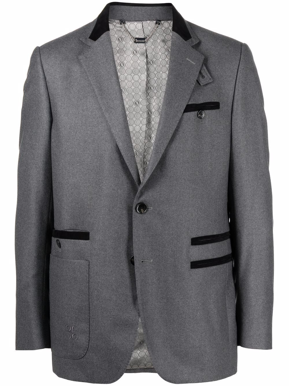 Billionaire Tailored-fit virgin wool blazer - Grey von Billionaire