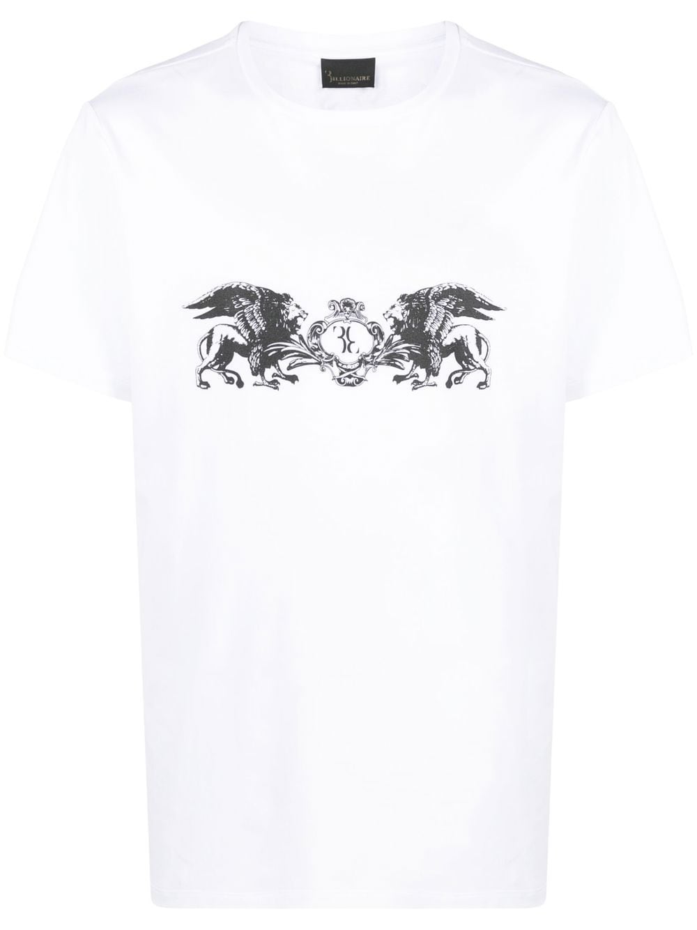 Billionaire chest-logo crew-neck T-shirt - White von Billionaire