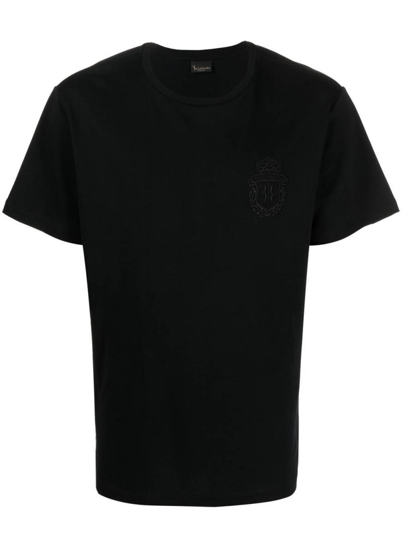 Billionaire crest-motif short-sleeved T-shirt - Black von Billionaire
